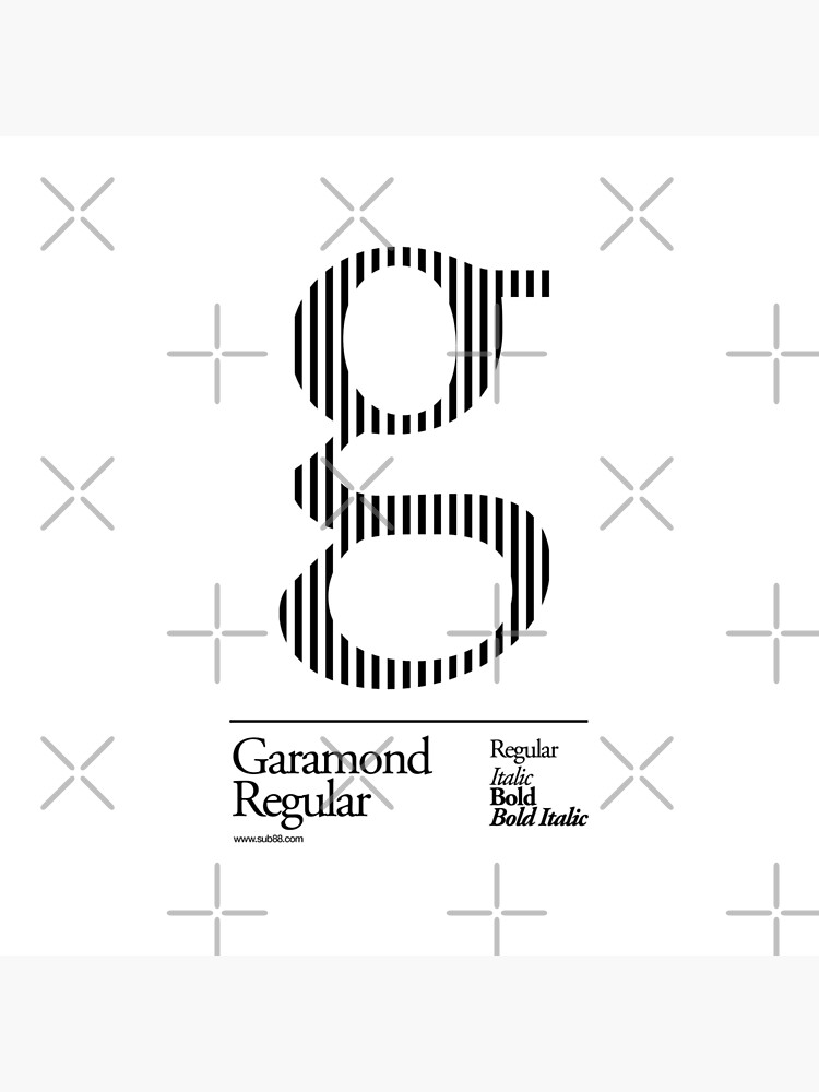 The Letter G Garamond Type by sub88