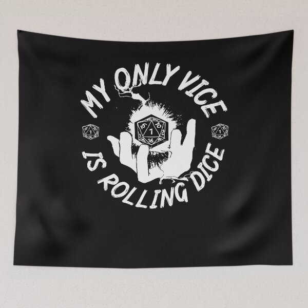 Item preview, DnD My only vice designed and sold by WorldOfTeesUSA.