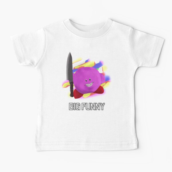 T Shirts Bebe Couteau Kirby Meme Sourire Effrayant Dr C3 B4le Grand Tueur R C3 aliste Lmao Wtf Lol Poup C3 e Bootleg Effrayant Peur Hilarant Redbubble