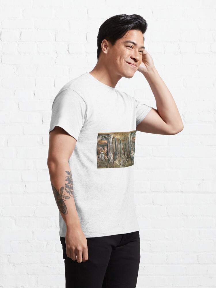 Alternate view of The Baptism of Constantine #FamousPlace, #international #landmark, #Raphael Rooms, Vatican City, Europe, Southern Europe, italian culture, art Classic T-Shirt