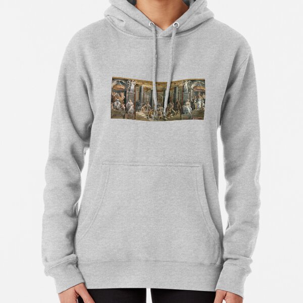 The Baptism of Constantine #FamousPlace, #international #landmark, #Raphael Rooms, Vatican City, Europe, Southern Europe, italian culture, art Pullover Hoodie