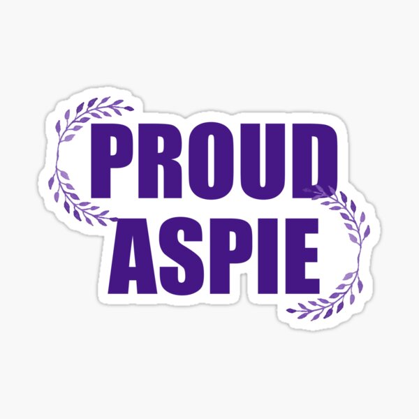 Aspie fier Sticker