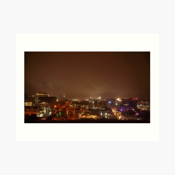 Austin Smoky Night Art Print