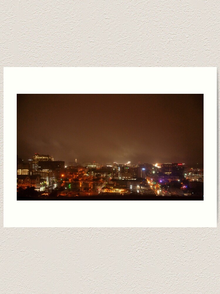 Alternate view of Austin Smoky Night Art Print