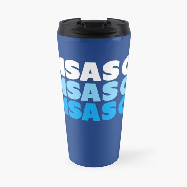 Retro KC Royal Blue & Light Blue Kansas City Crown Town KC Baseball Fans Wear Kansas city KC Face mask Kansas City facemask Travel Mug