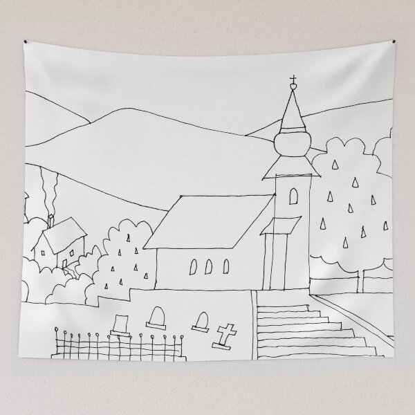 Item preview, Little Village with Church No.: 02 designed and sold by Istvan Ocztos.