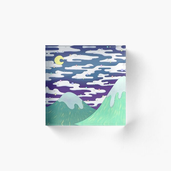 Mountain of Japan Acrylic Block