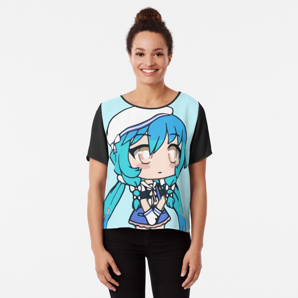 Gacha Life Mizumi vestido sem mangas para mulheres, roupas