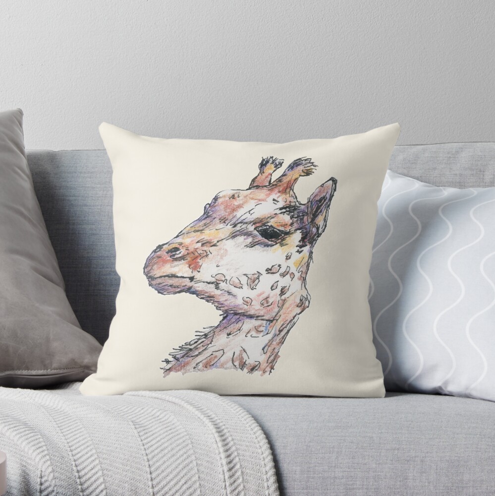 Giraffe Throw Pillow