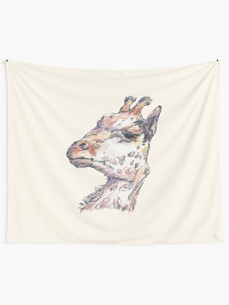 Alternate view of Giraffe Tapestry