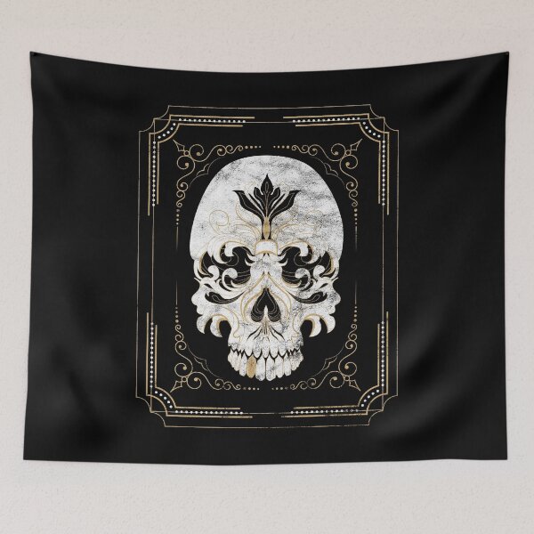 Item preview, Skull Filigree designed and sold by DoomandBloom.