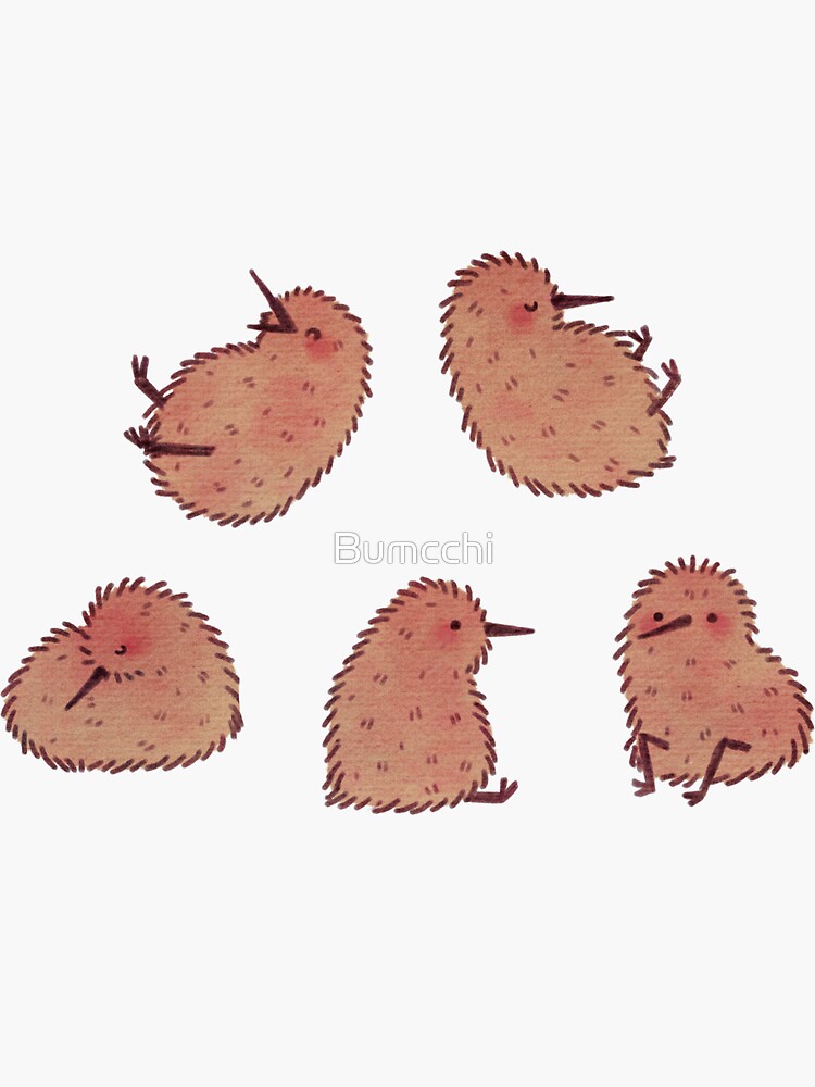 Cute Kiwi Birds by Bumcchi