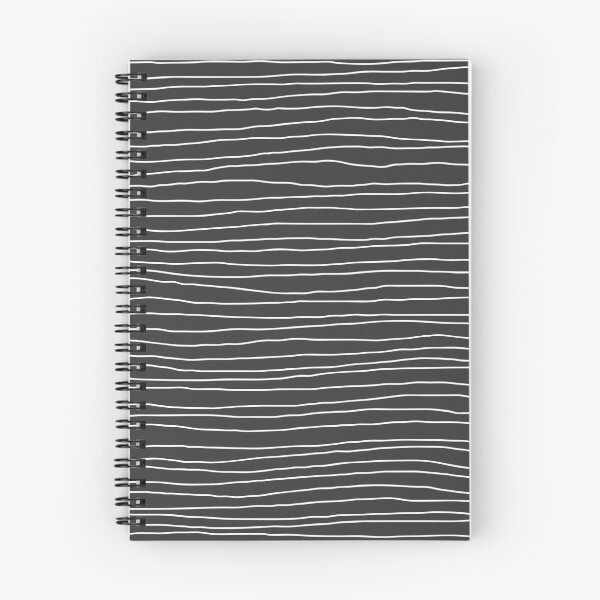 Item preview, Hand Drawn Lines - White Dark Gray designed and sold by Miss Striped.