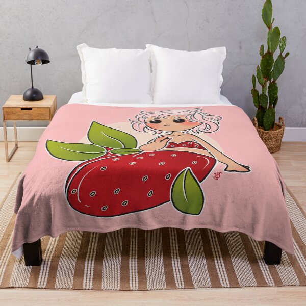 Item preview, Strawberry Mermaid Chibi designed and sold by heysoleilart.