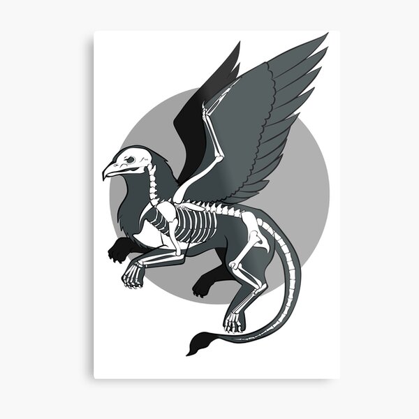 The Skeleton of a Griffin Metal Print