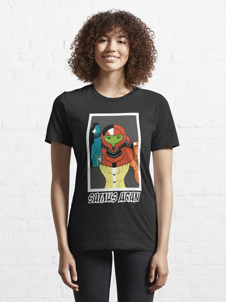 Alternate view of Samus Aran Metroid Essential T-Shirt