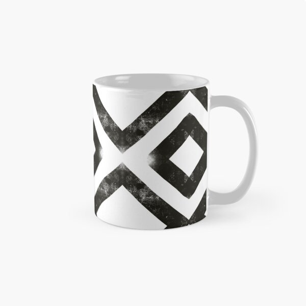 Item preview, Simple symmetrical black and white diamond pattern designed and sold by Tony  Ruther.