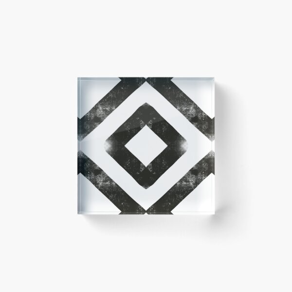 Item preview, Simple symmetrical black and white diamond pattern designed and sold by Tony  Ruther.