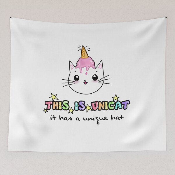 Item preview, Cat with waffle ice on the head designed and sold by BiZepsM0.