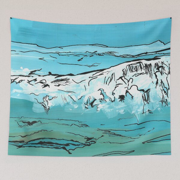Aperçu de l'œuvre vagues de la mer, bleu créée et vendue par Samarcrow.