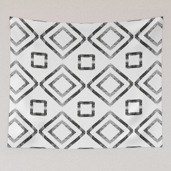 Item preview, Copy of Simple symmetrical black and white diamond and square pattern designed and sold by Tony  Ruther.