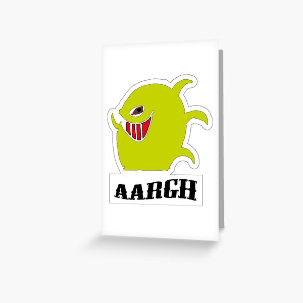 aargh Greeting Card