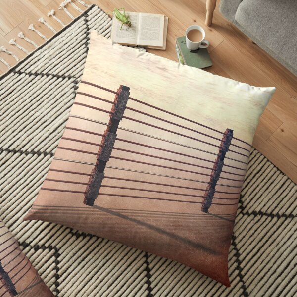Border Fence Floor Pillow