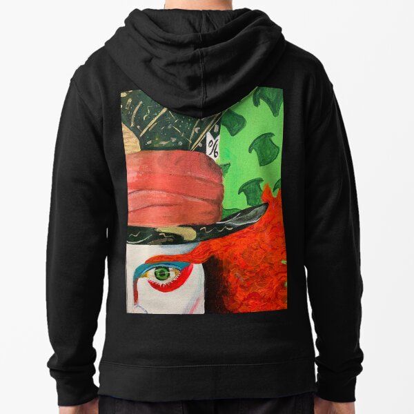 Alice in Wonderland- The Mad Hatter Zipped Hoodie