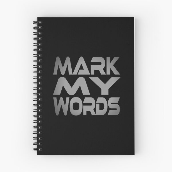 Item preview, Mark My Words Idium Series designed and sold by Carbon-Fibre Media.