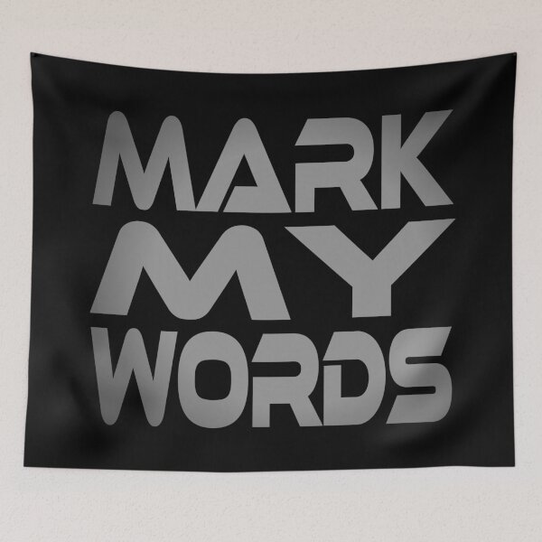 Item preview, Mark My Words Idium Series designed and sold by Carbon-Fibre Media.