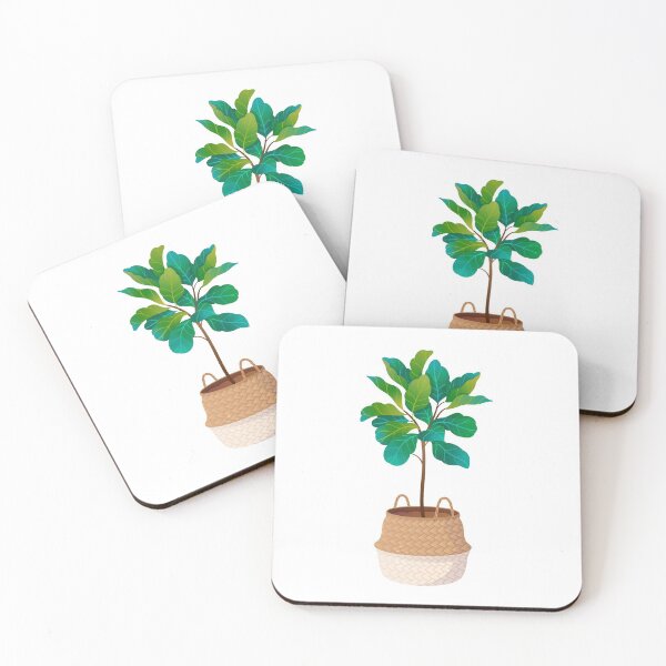 Item preview, Fiddle Leaf Fig Ficus Lyrata designed and sold by HearMeRoarDesignsCo.