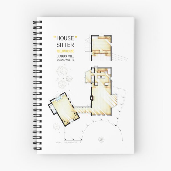 Item preview, Floorplan of the Yellow House from the HOUSESITTER designed and sold by TV Floorplans & More.