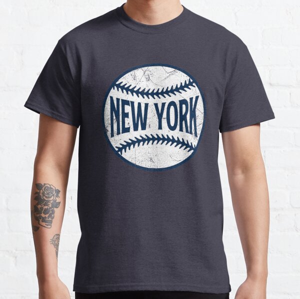 New York Retro Baseball - Navy A-Line Dress for Sale by