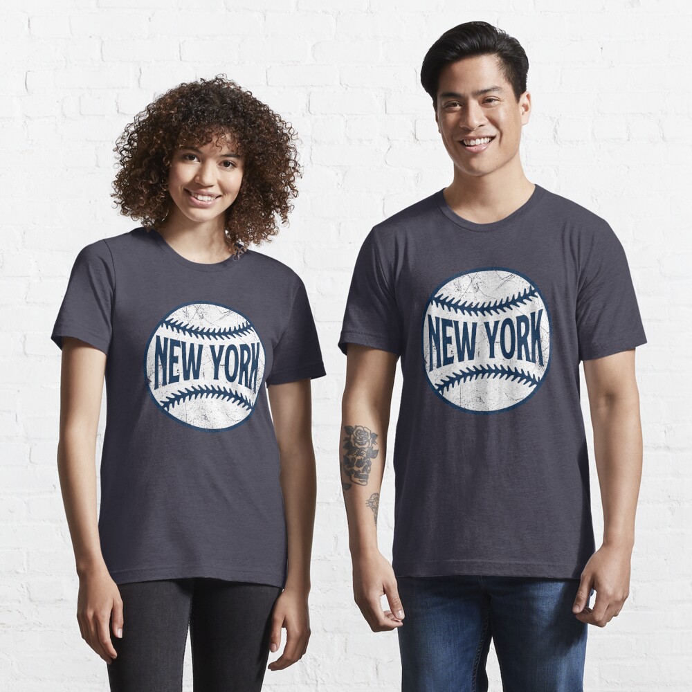 New York Retro Baseball - Navy A-Line Dress for Sale by