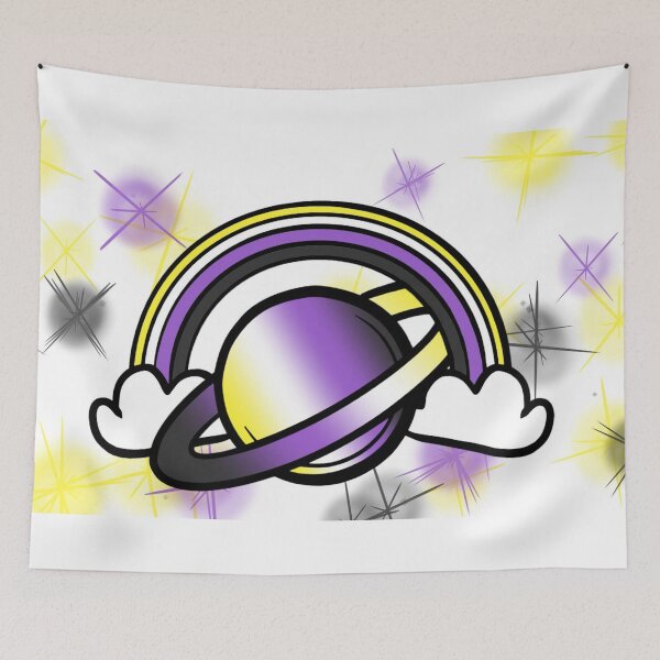 Item preview, Space Queers: Non Binary designed and sold by Sunflower Punk.