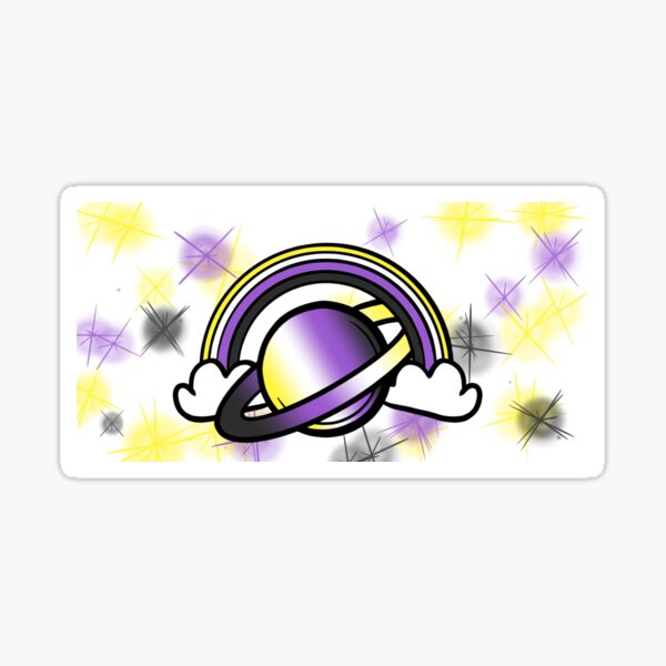 Space Queers: Non Binary Sticker