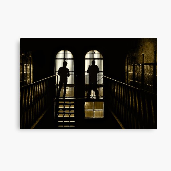 Behind bars Canvas Print