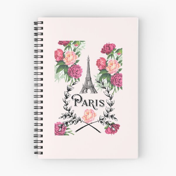Item preview, Paris Eiffel Tower Vintage Pink Roses designed and sold by 13Moons.