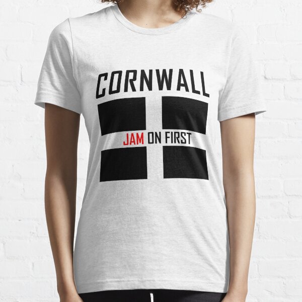 Cornwall Gift Jam on First Scone Essential T-Shirt