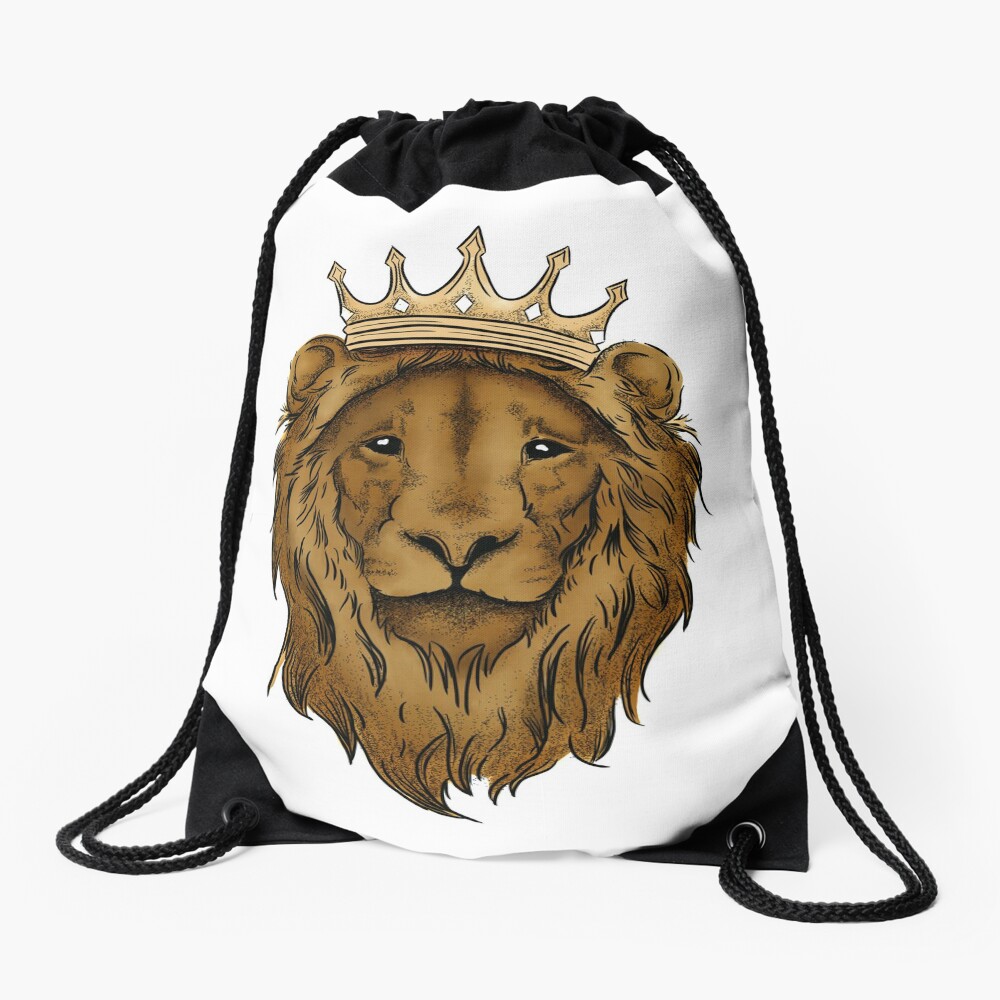 Liam the Lion (2019 - color) Drawstring Bag