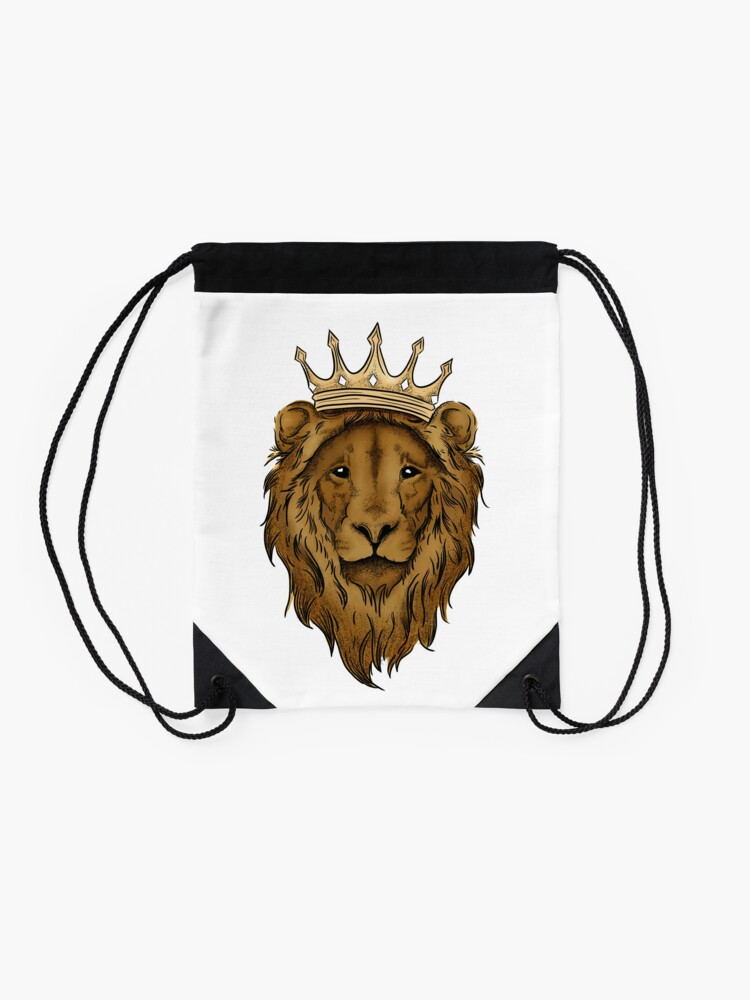 Alternate view of Liam the Lion (2019 - color) Drawstring Bag
