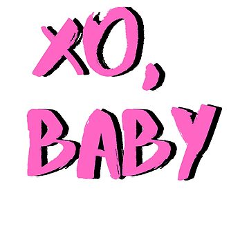 "xo, baby" Sticker for Sale by GrasslandDesign | Redbubble