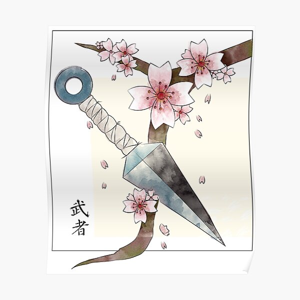Kunai et Sakura Poster