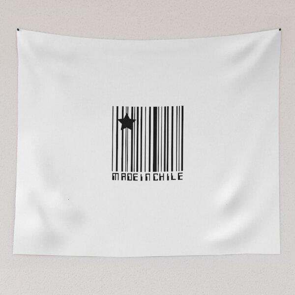 Artikelvorschau, Hergestellt in Chile - Barcode Travel Souvenir entworfen und verkauft von BlueRockDesigns.