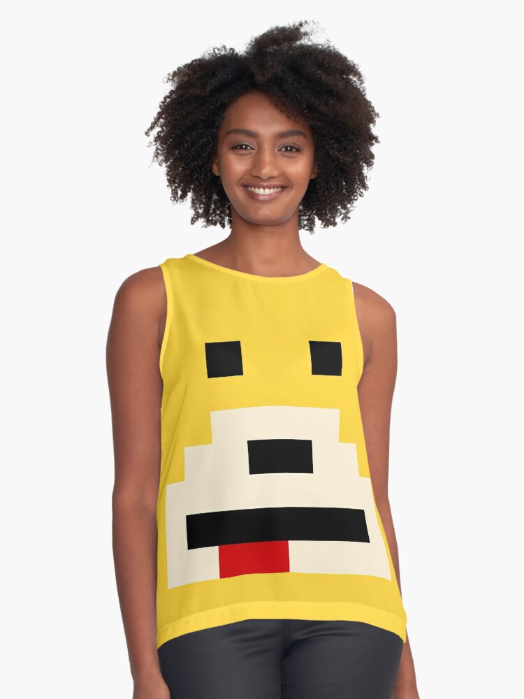 Mr Oizo Flat Eric Minimal Yellow Sleeveless Top By Curtlif Redbubble