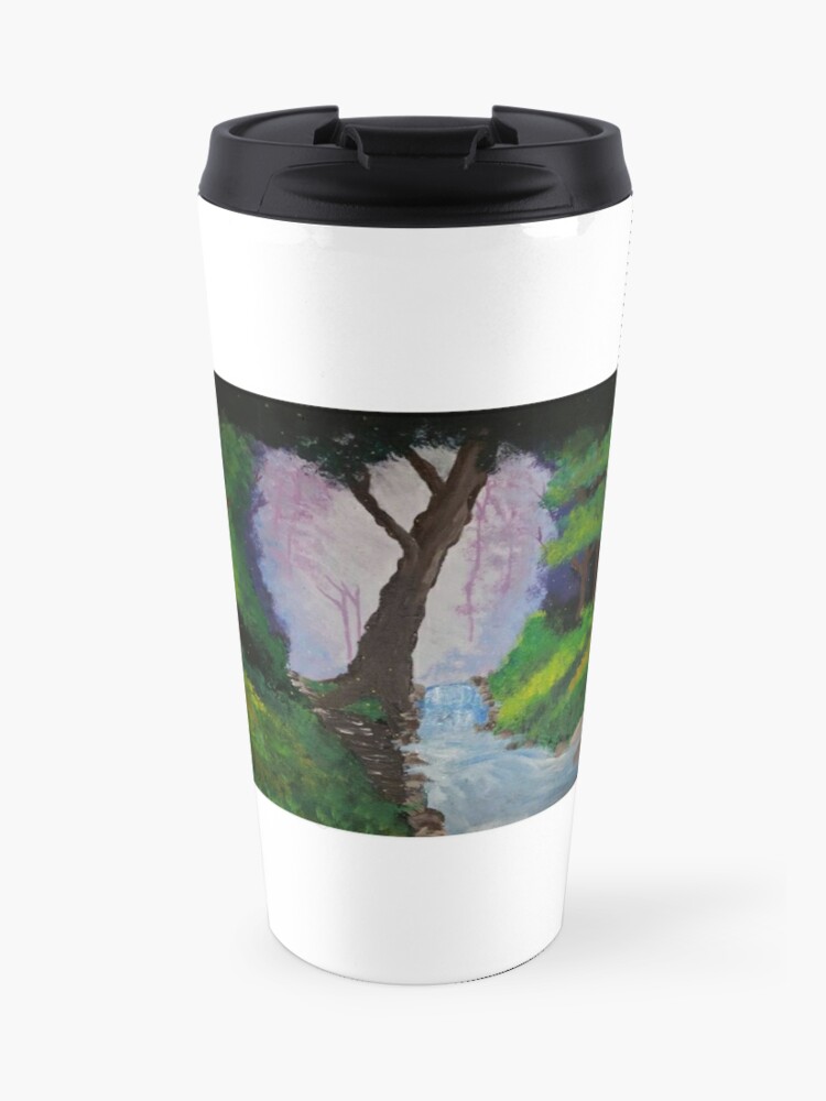 Bob Ross Style Travel Mug By Taylorbrooksa Redbubble