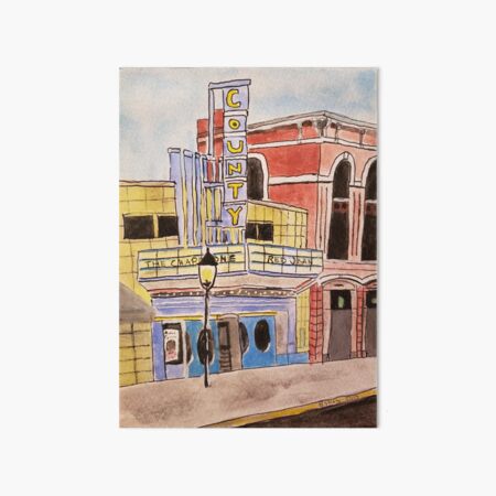 Doylestown theater painting Art Board Print