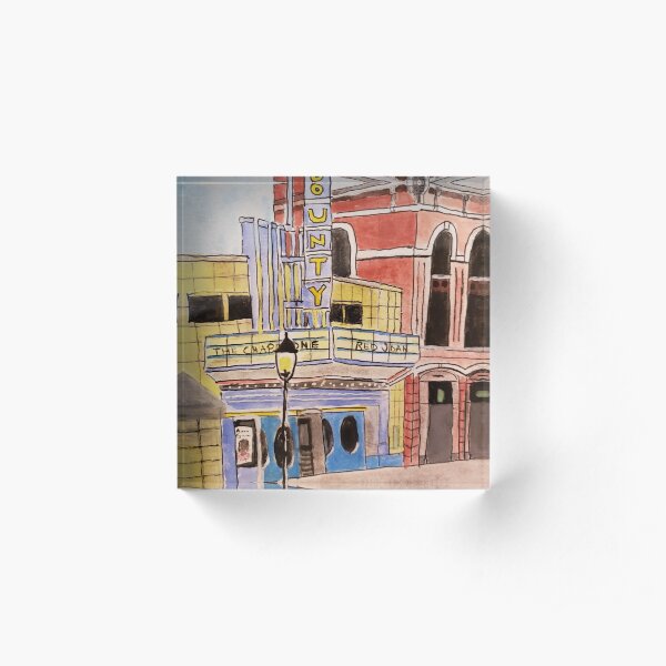Doylestown theater painting Acrylic Block