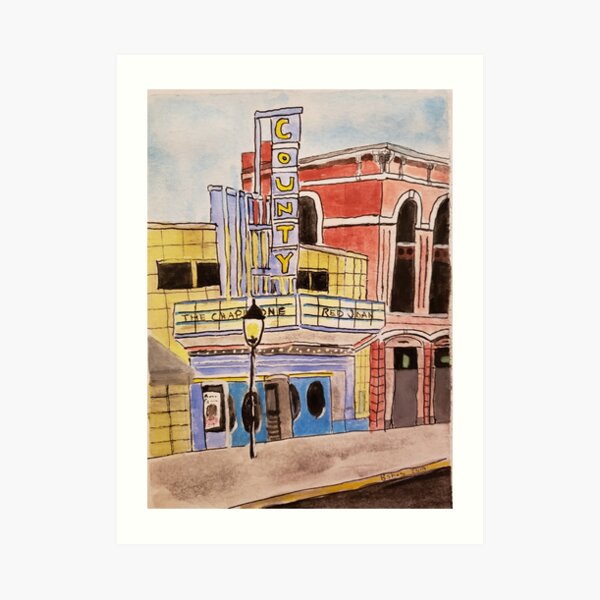 Doylestown theater painting Art Print