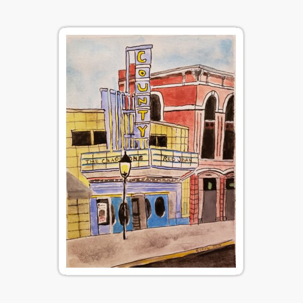 Doylestown theater painting Sticker